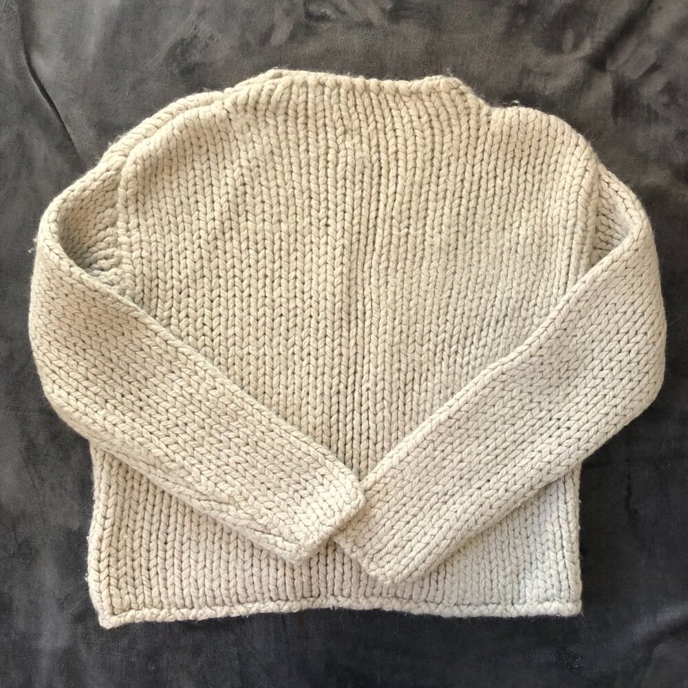 Babaa Cream Knit Sweater - Crew Neck